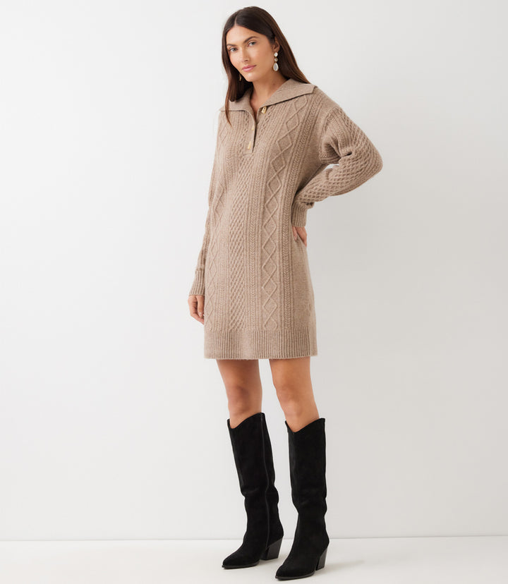 Cable Knit Sweater Dress