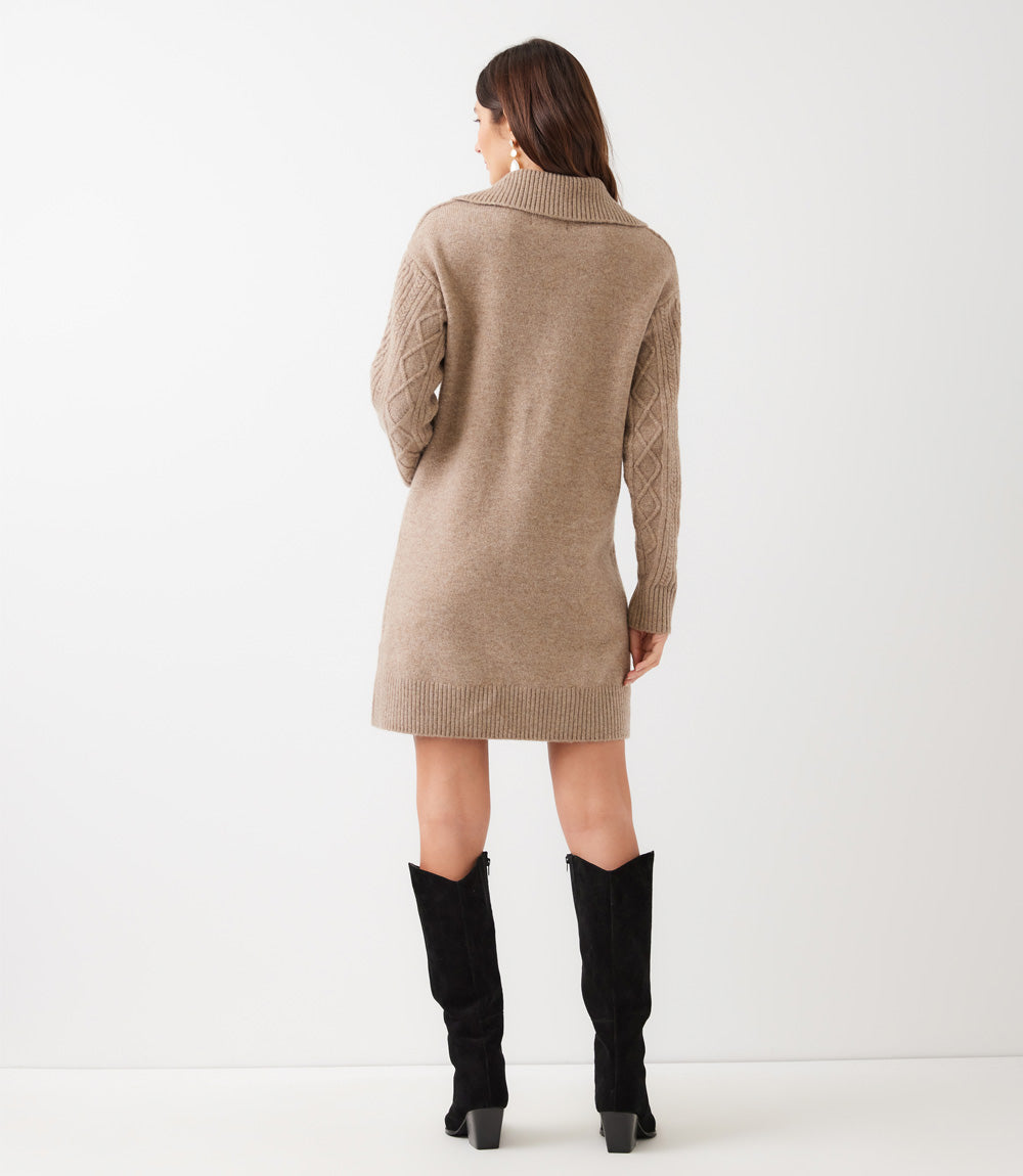 Cable Knit Sweater Dress