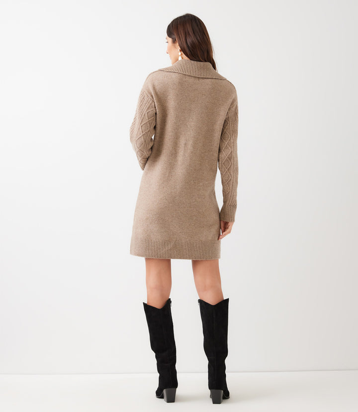 Cable Knit Sweater Dress
