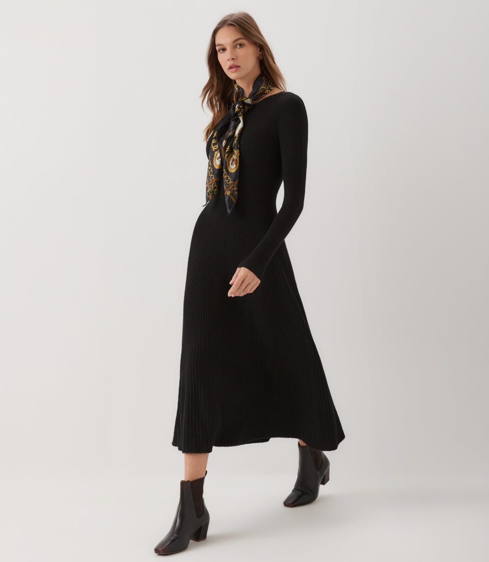 Seamless Sweater Midi Dress