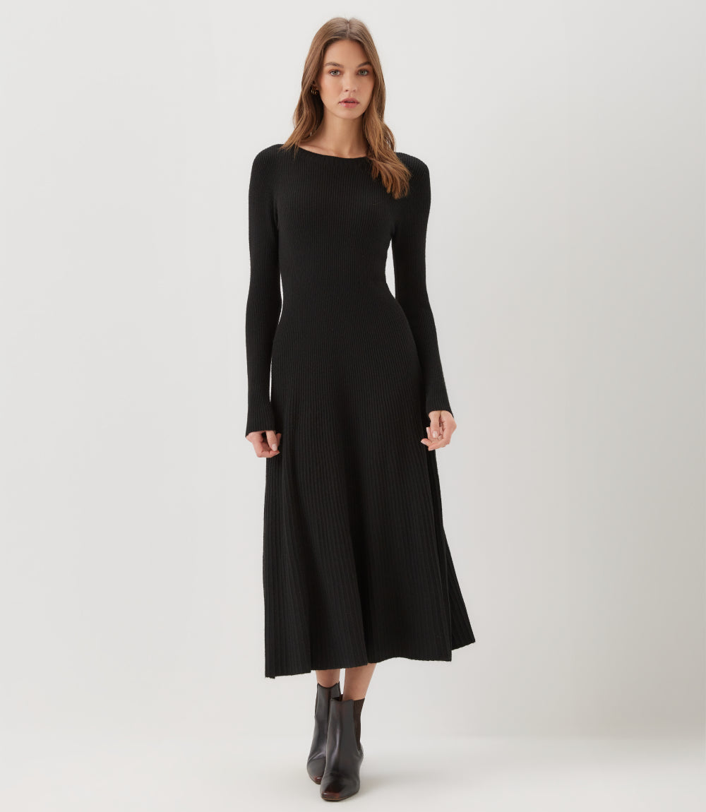 Seamless Sweater Midi Dress