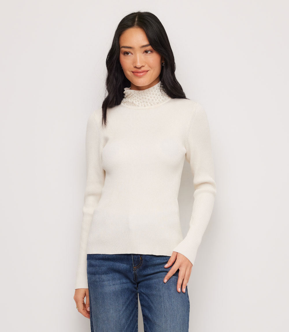 Pearl Turtleneck Sweater