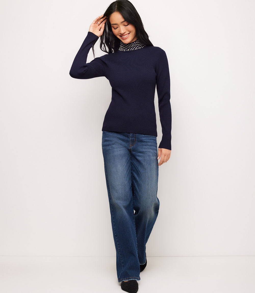 Pearl Turtleneck Sweater