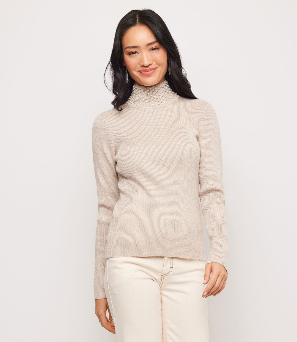 Pearl Turtleneck Sweater
