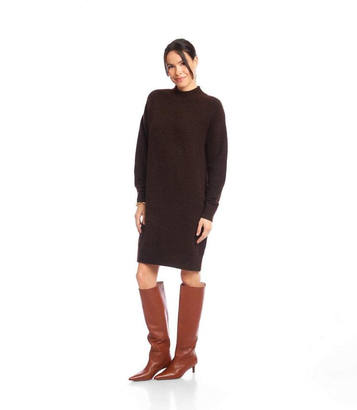 Mock Neck Sweater Dress