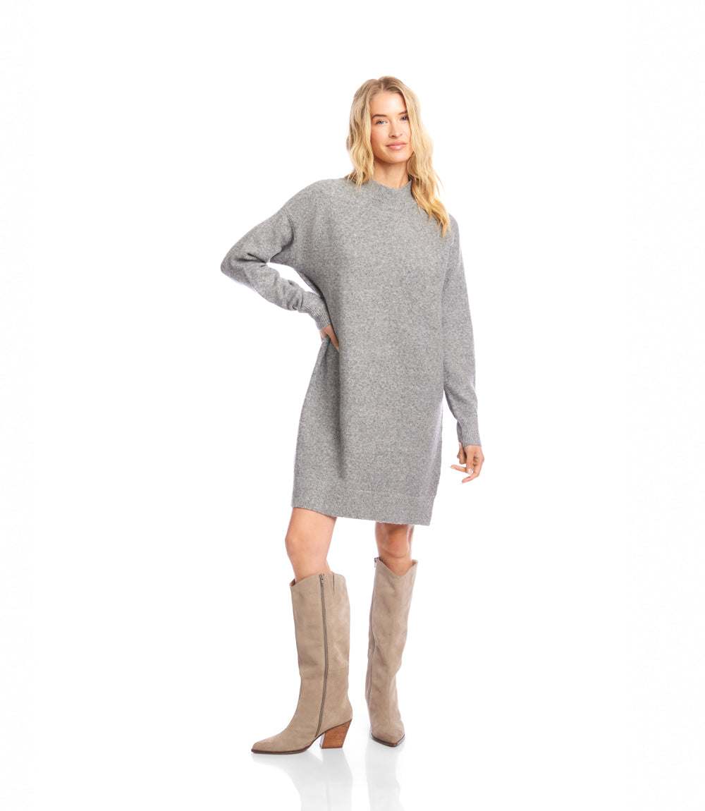 Mock Neck Sweater Dress