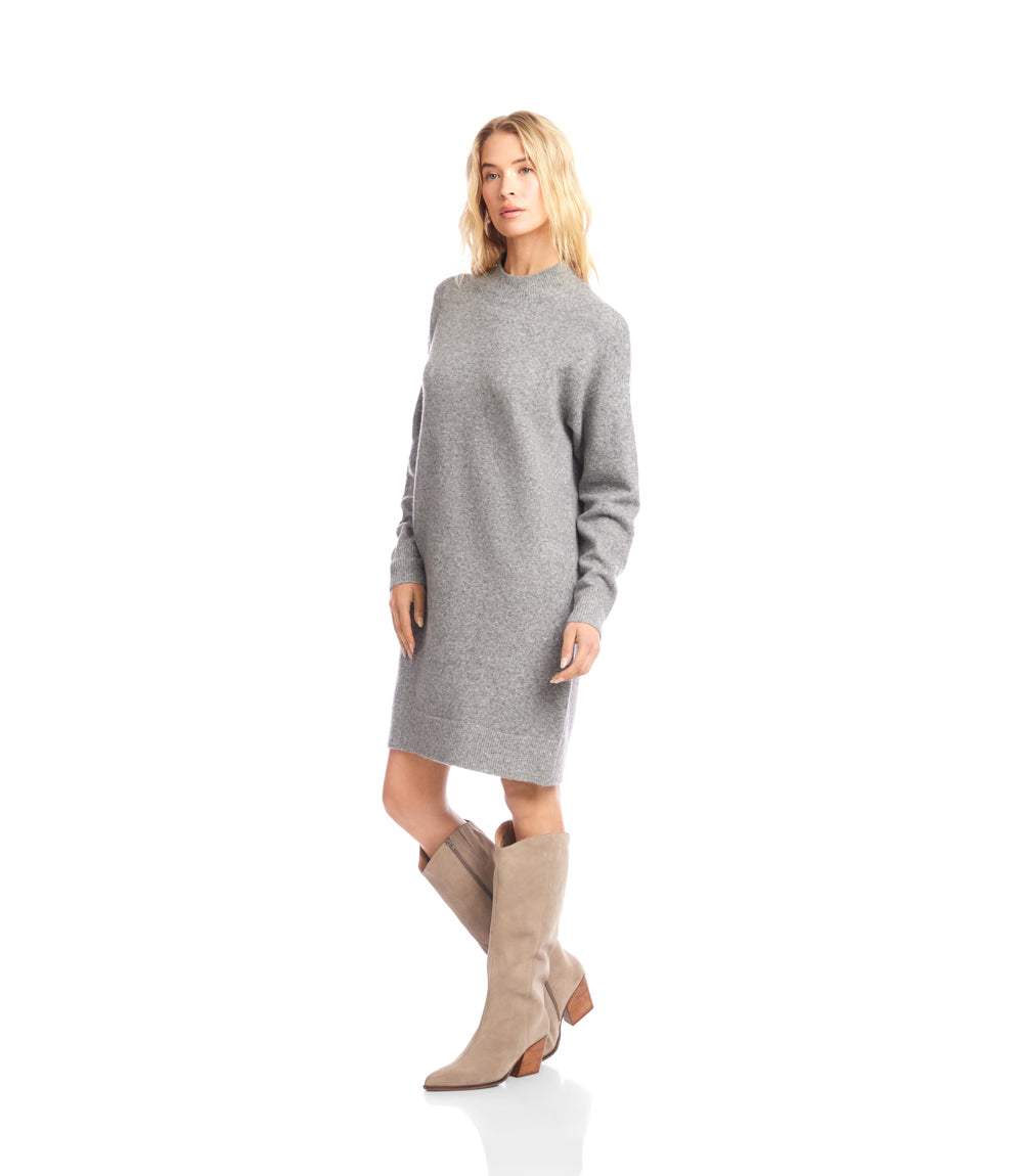 Mock Neck Sweater Dress