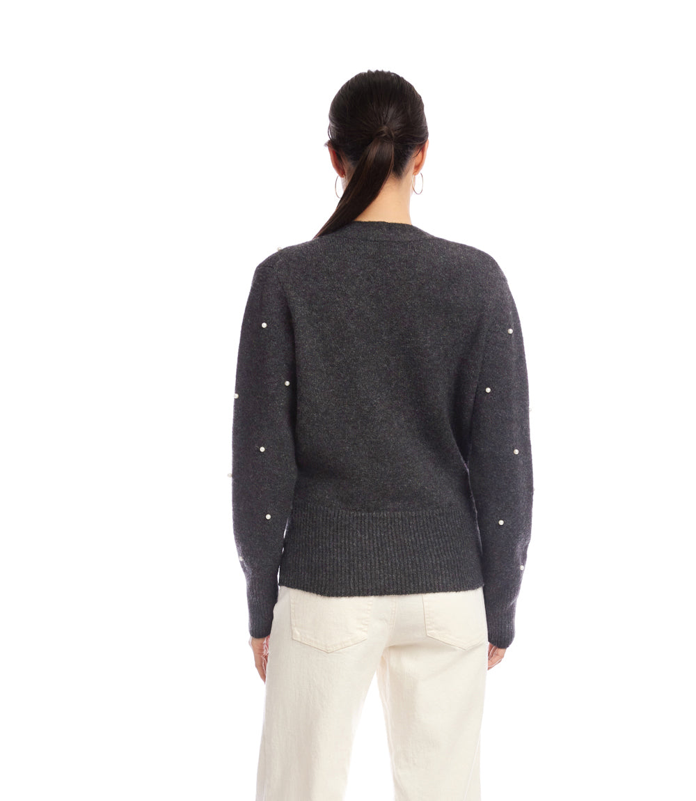Pearl Wrap Sweater