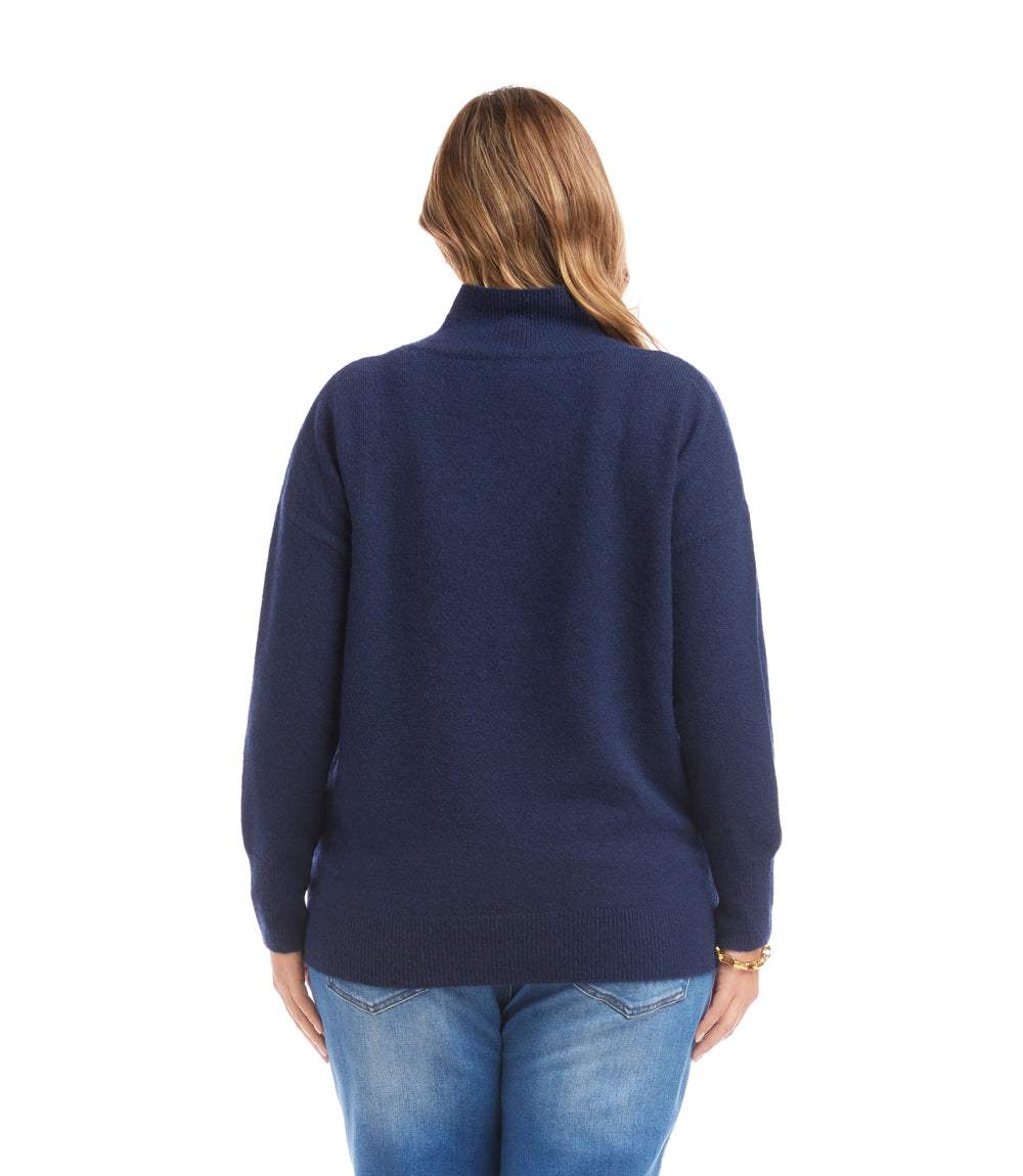 Plus Size Shawl Collar Sweater