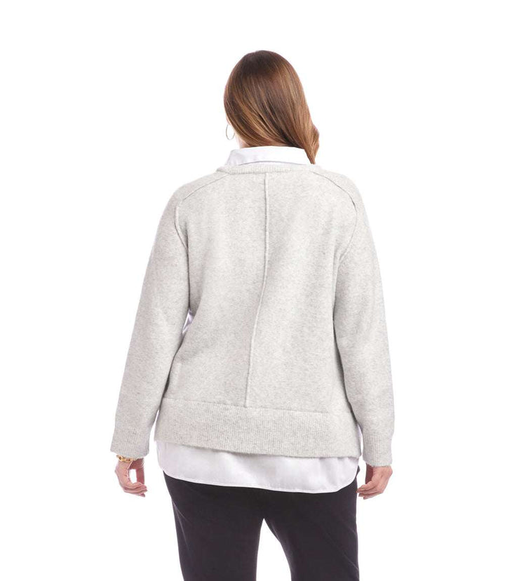 Plus Size Layered Sweater