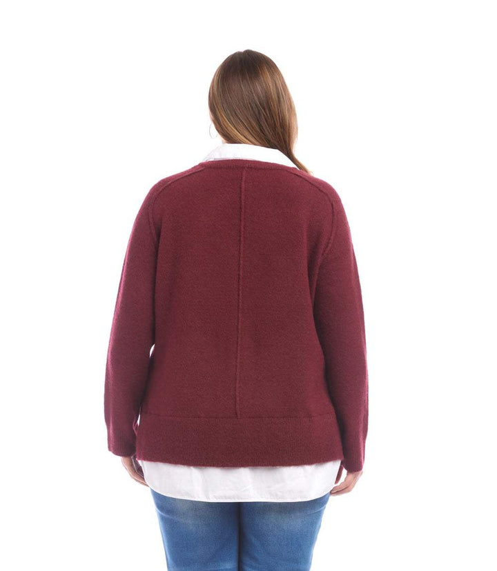 Plus Size Layered Sweater
