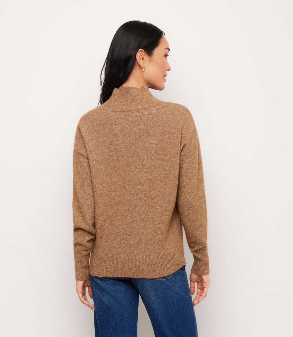 Petite Size Shawl Collar Sweater