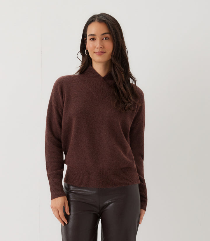 Petite Size Shawl Collar Sweater