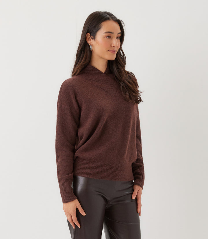 Petite Size Shawl Collar Sweater