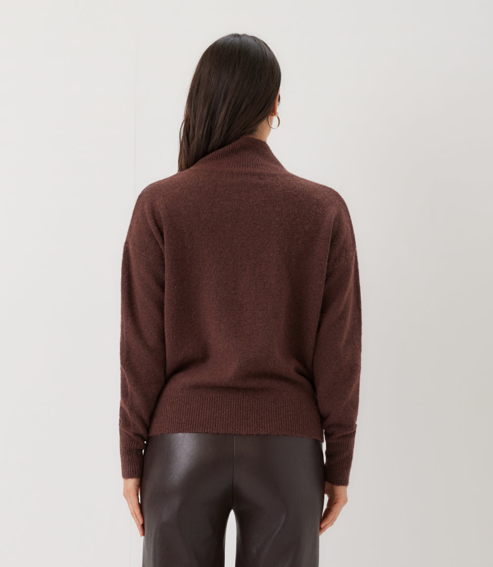 Petite Size Shawl Collar Sweater