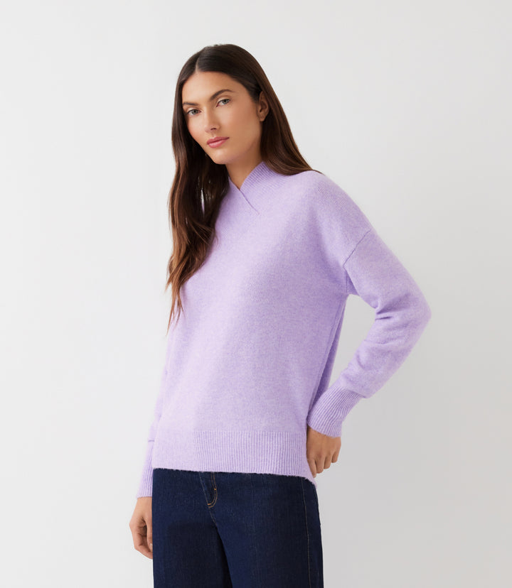 Petite Size Shawl Collar Sweater