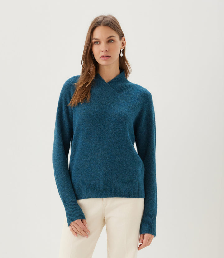 Petite Size Shawl Collar Sweater