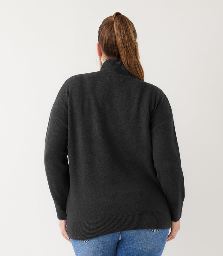 Plus Size Shawl Collar Sweater