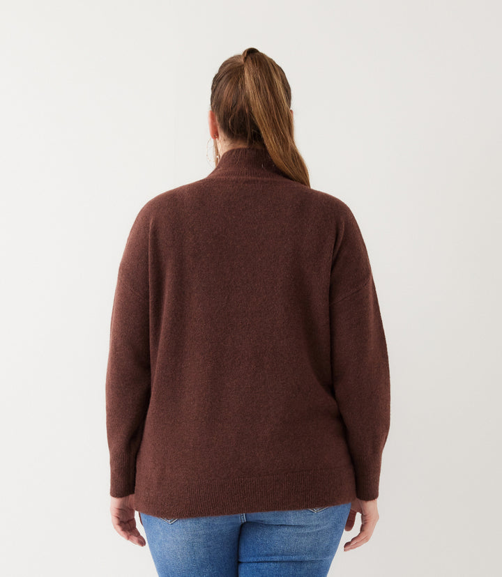 Plus Size Shawl Collar Sweater