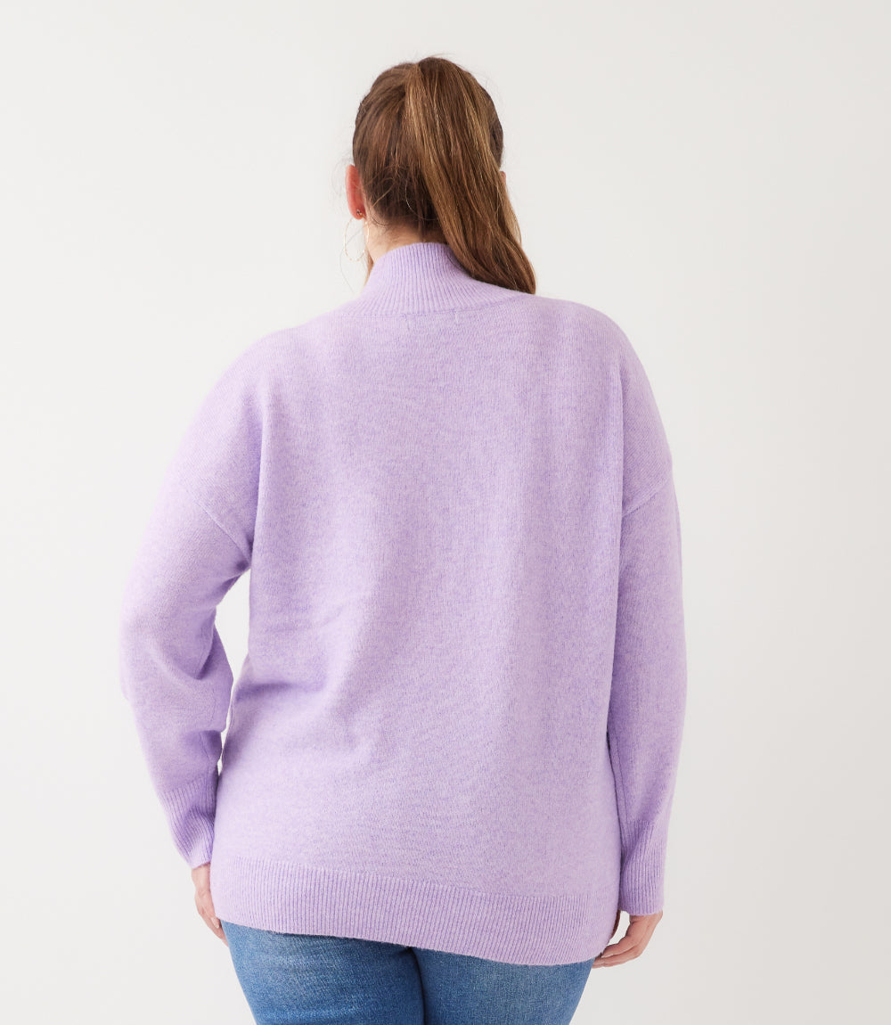 Plus Size Shawl Collar Sweater
