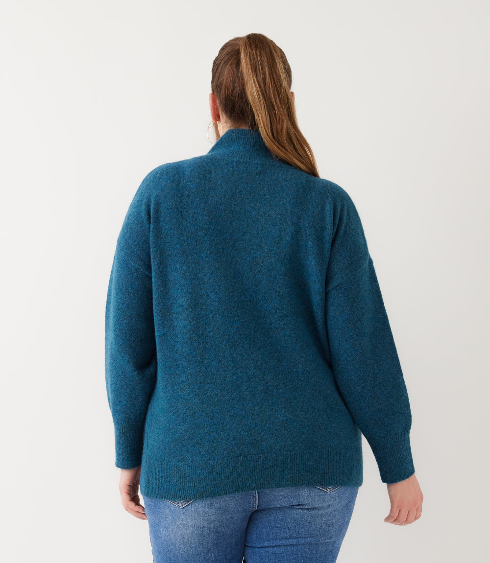 Plus Size Shawl Collar Sweater