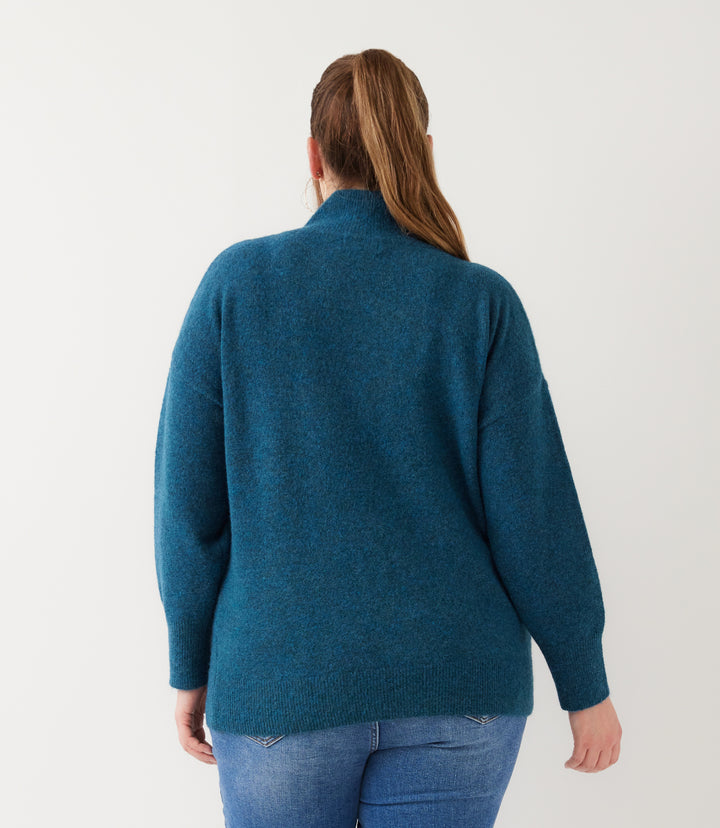 Plus Size Shawl Collar Sweater