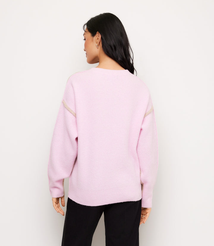 Colorblock Crewneck Sweater