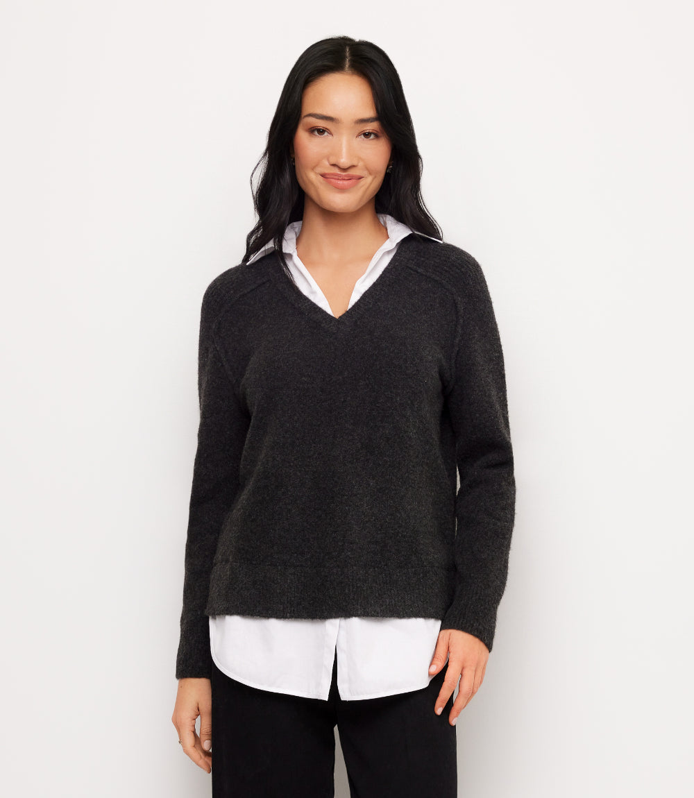 Petite Size Layered Sweater