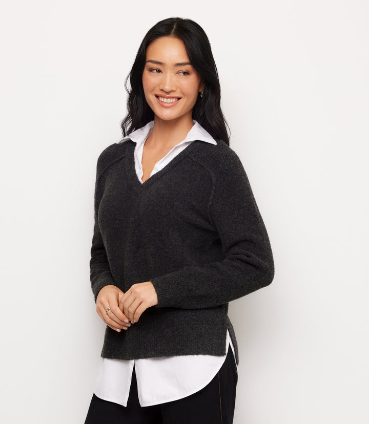 Petite Size Layered Sweater