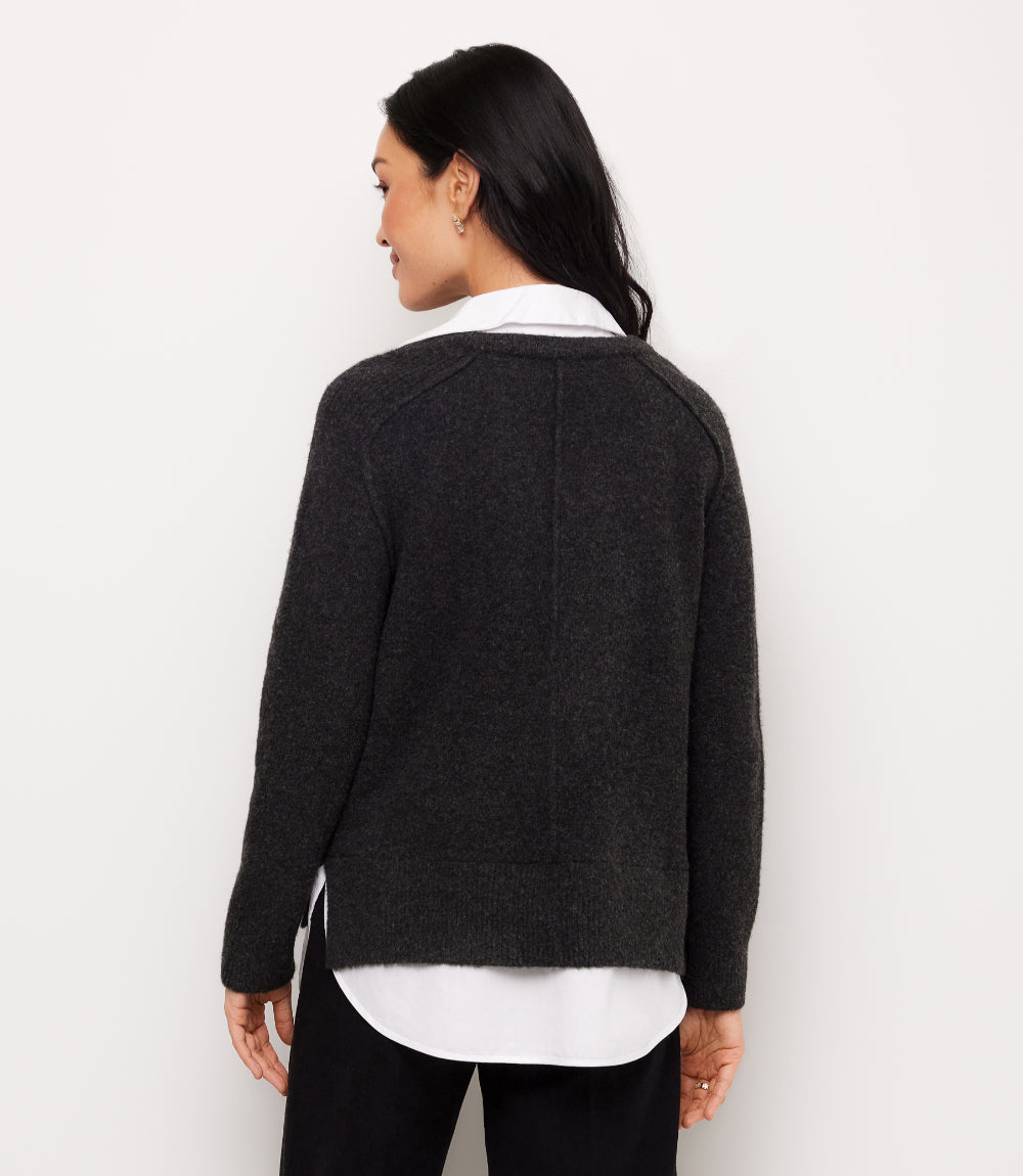 Petite Size Layered Sweater