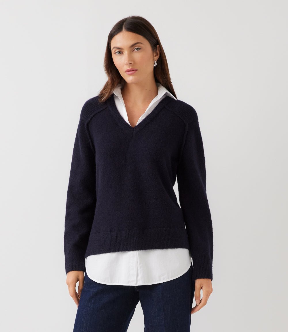 Petite Size Layered Sweater