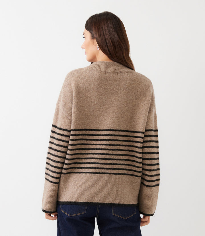Stripe V-Neck Sweater