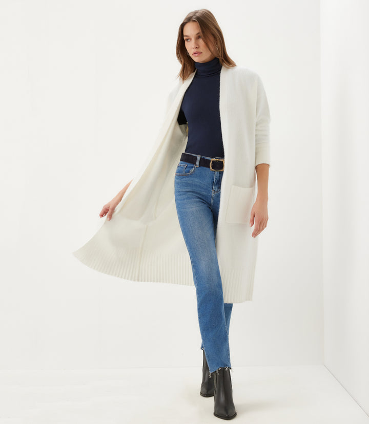 Long Open Front Cardigan Sweater