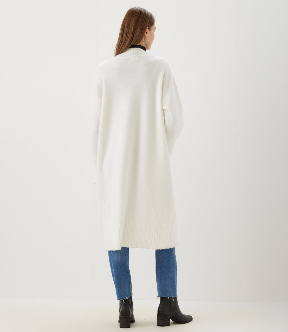 Long Open Front Cardigan Sweater