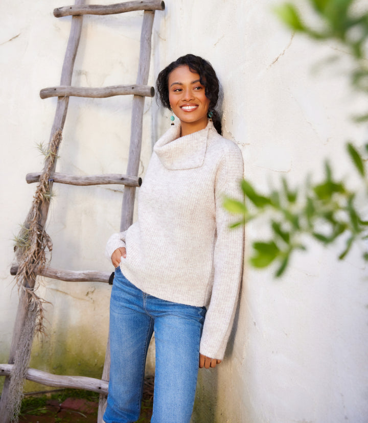 Split Neck Sweater