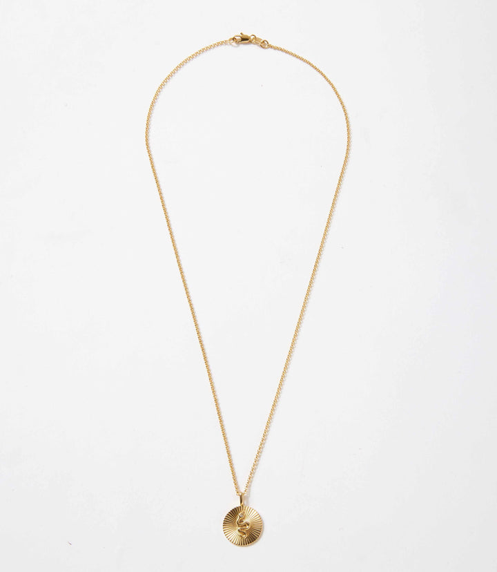 Radial Serpent Pendant Necklace