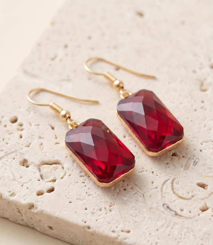Ruby Stone Earrings