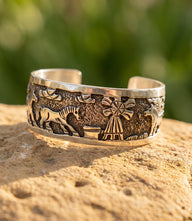 Embellished Sterling Silver Cuff Bracelet