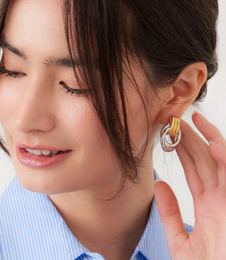 Forget Me Knot Hoop Earrings