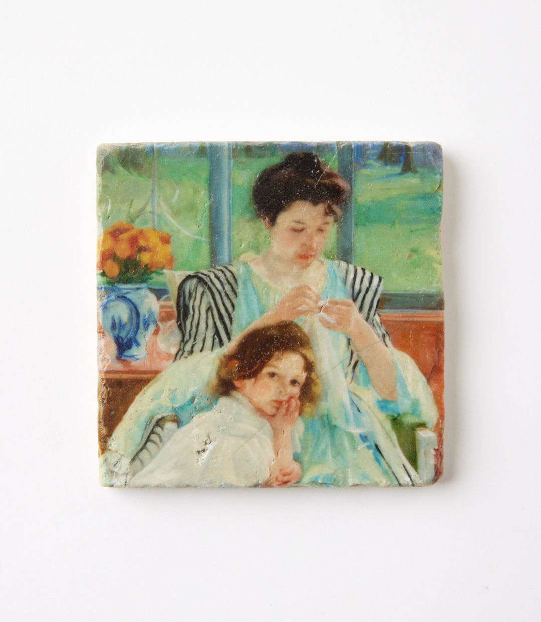 Mary Cassatt Marble Coasters, Set Of 4