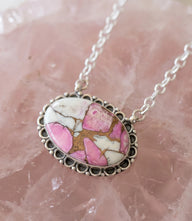 Cotton Candy Turquoise Oval Necklace