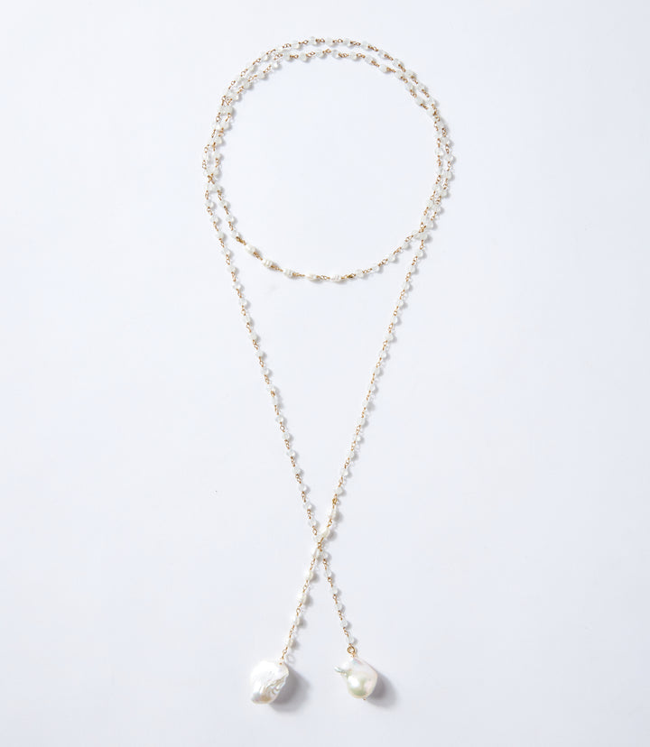 Pearl And Moonstone Necklace