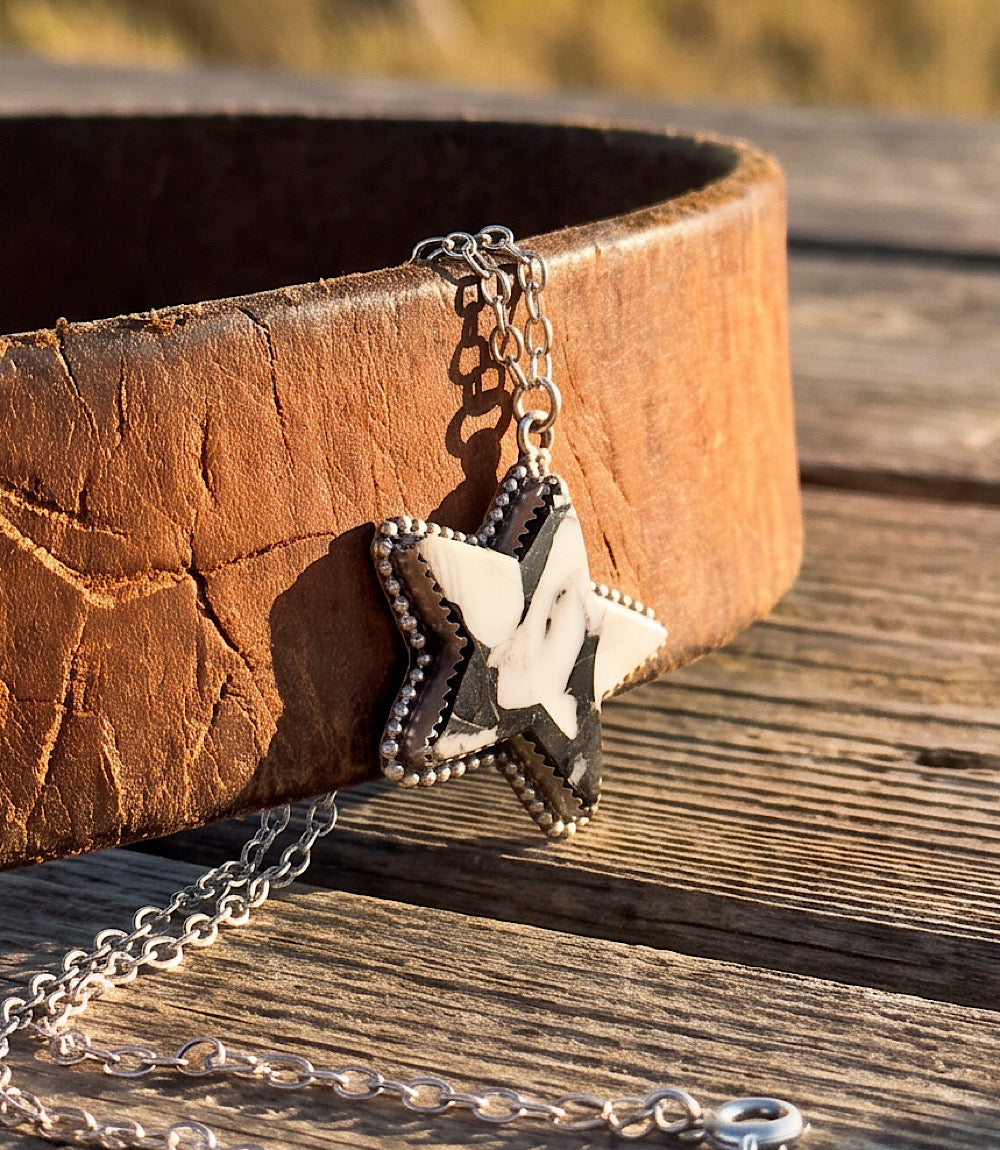 White Buffalo Star Necklace