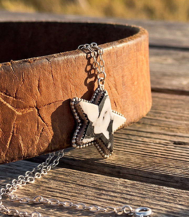 White Buffalo Star Necklace