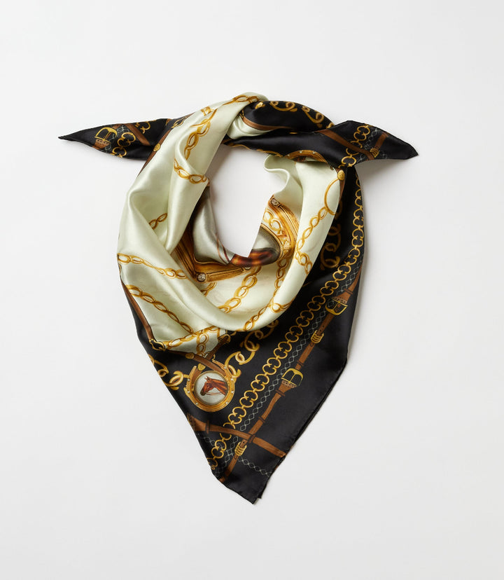 Belmont Print Silk Scarf