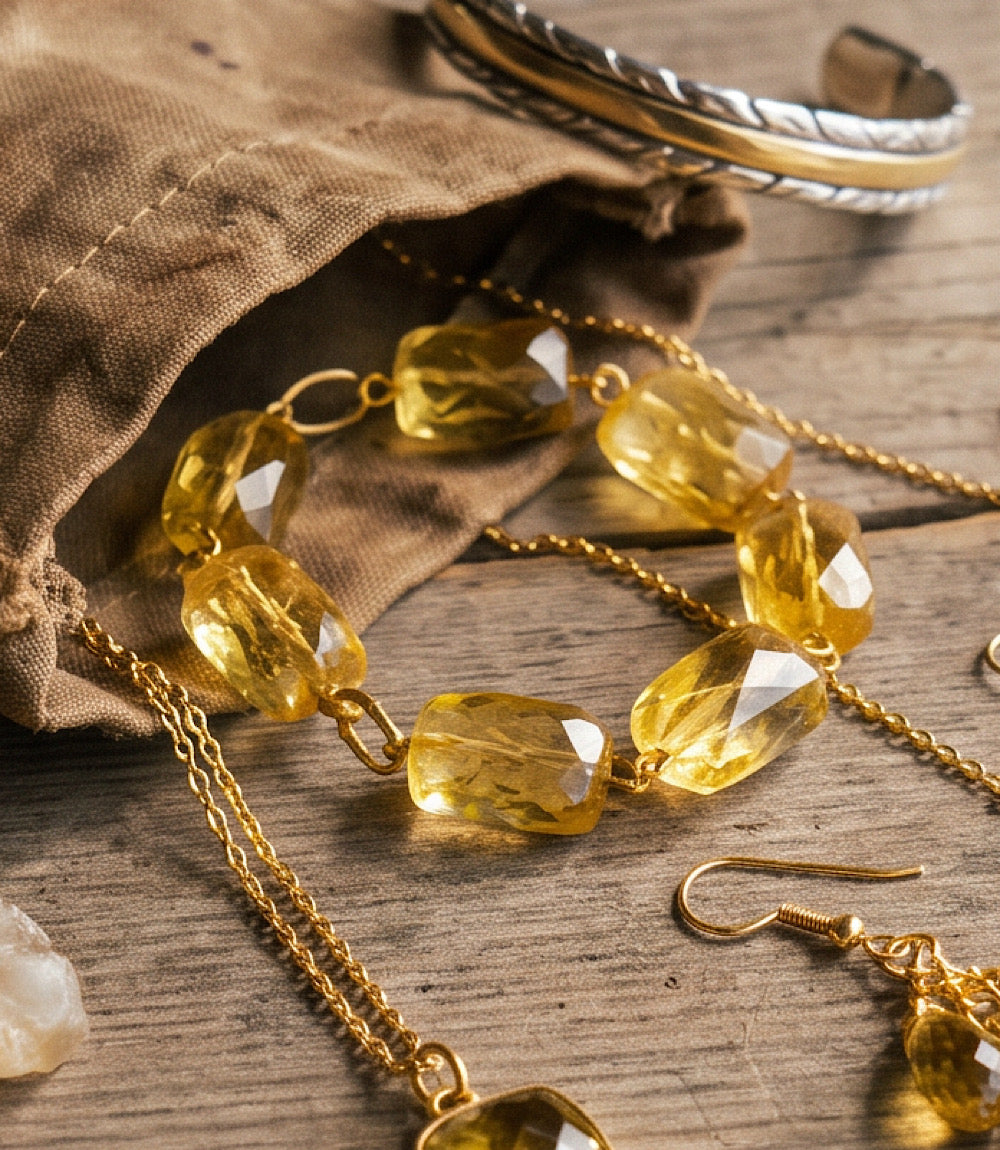 Citrine Link Bracelet