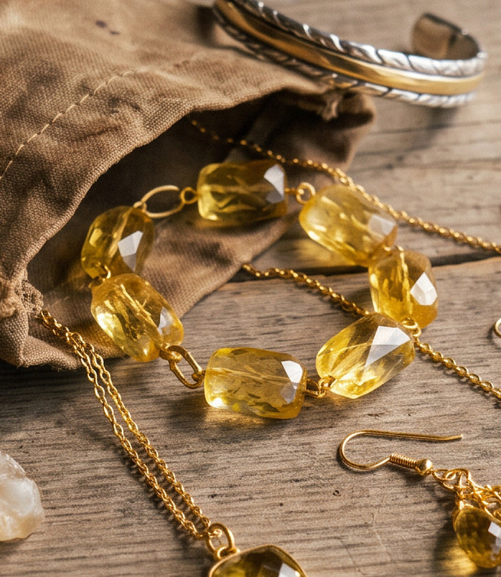 Citrine Link Bracelet
