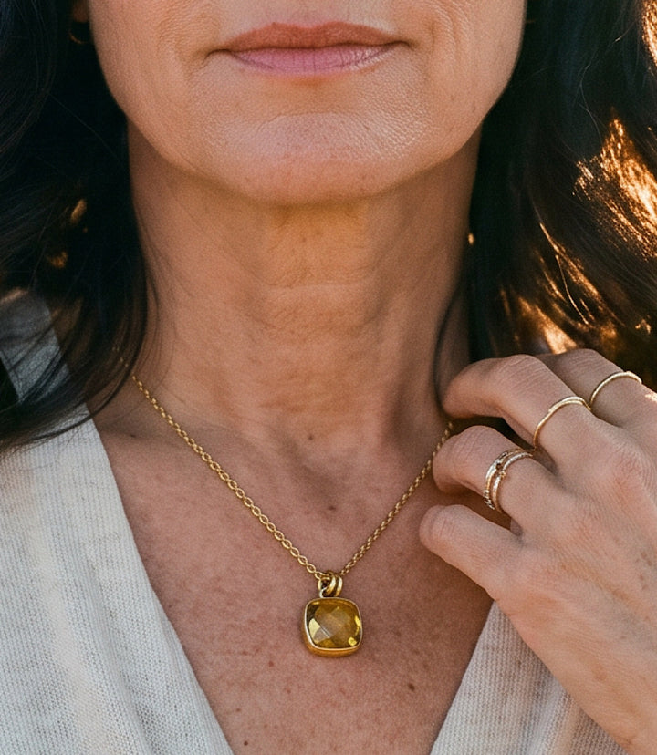 Citrine Gemstone Necklace