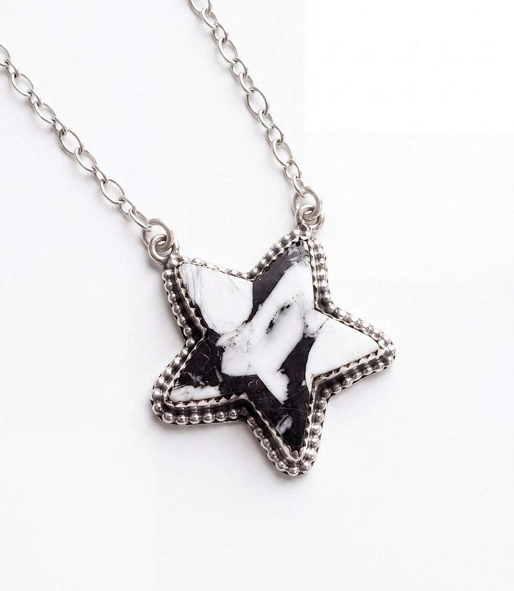 White Buffalo Star Necklace