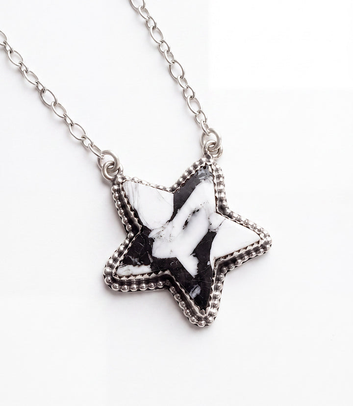 White Buffalo Star Necklace